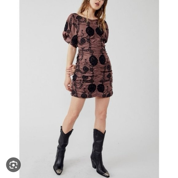 Free people Ramona ribbon dress nwt  size S - Picture 2 of 10